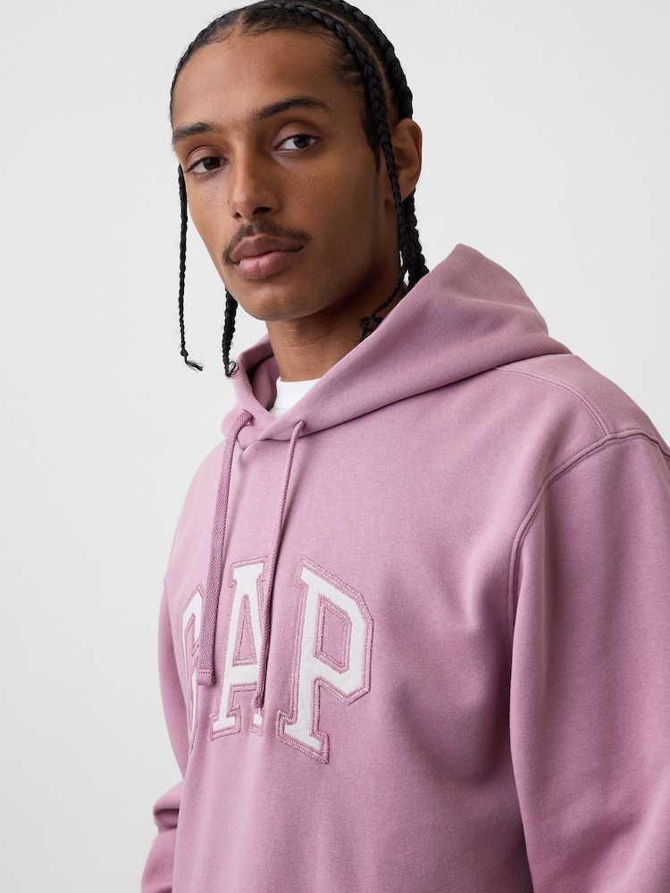 Gap Pink VintageSoft Arch Logo Hoodie - Image 4 of 4
