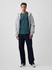 Gap Dark Teal Everyday Soft Logo T-Shirt - Image 3 of 5