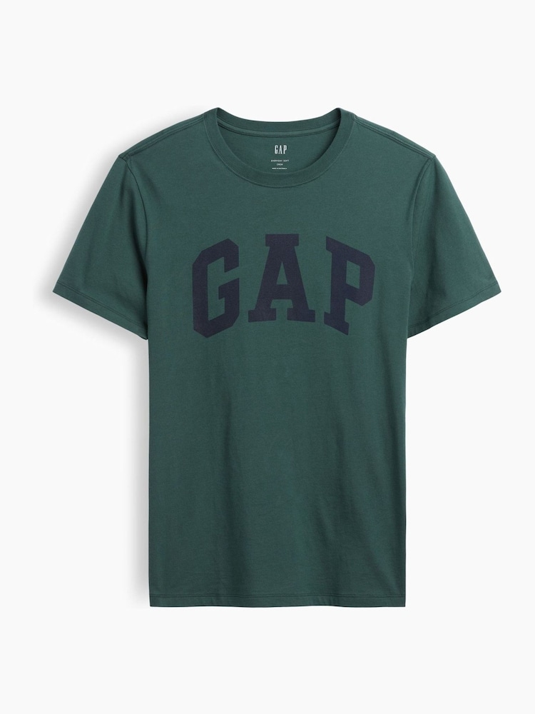 Gap Dark Teal Everyday Soft Logo T-Shirt - Image 5 of 5