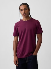 Gap Burgundy Red Classic Short Sleeve T-Shirt - Image 1 of 4