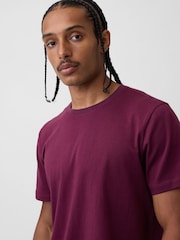 Gap Burgundy Red Classic Short Sleeve T-Shirt - Image 4 of 4
