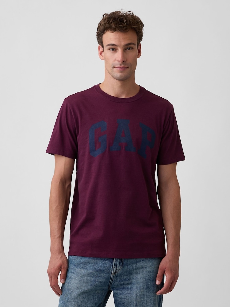 Μπορντό - Gap Everyday Soft Logo Κοντομάνικο μπλουζάκι - Εικόνα 1 από 5