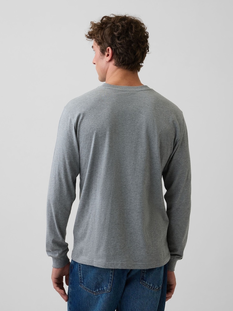 Pilka - Gap Long Sleeve T-Shirt - 2 paveikslėlis iš 4