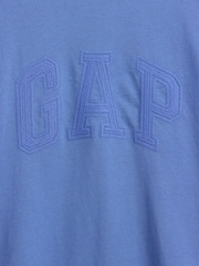 Blauw - Gap Heavyweight Relaxed Gap Logo Crop T-shirt - Afbeelding 4 van 4