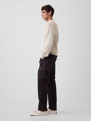 Gap Dark Brown Essential Straight Cargo Trousers - Image 4 of 6