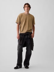 Gap Sandy Brown Heavyweight Boxy Short Sleeve T-Shirt - Image 3 of 4
