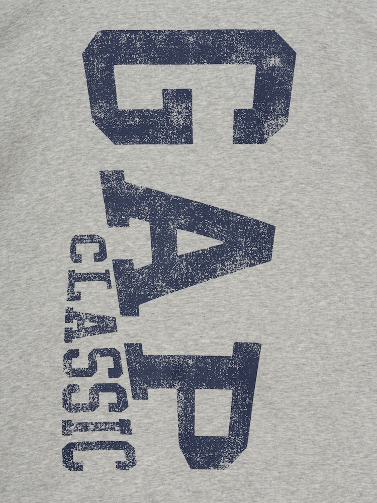 Gap Grey Relaxed Full-Zip Hoodie - Image 4 of 4 Gap Grey Relaxed Full-Zip Hoodie - Image 4 of 4