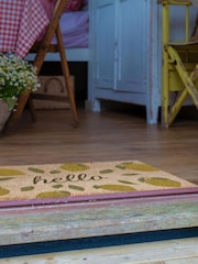 Artsy Mats Yellow Hello Lemons Coir Doormat - Image 4 of 12