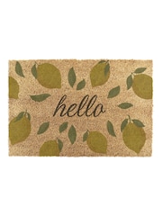 Artsy Mats Yellow Hello Lemons Coir Doormat - Image 7 of 12