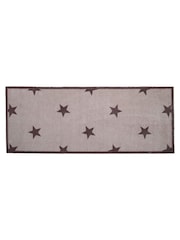 Artsy Mats Brown Stair Pattern Indoor Washable Runner - Image 3 of 4