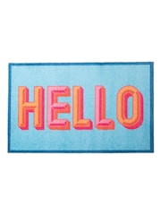 Felpudo lavable para interiores Hello de Artsy Mats - Imagen 3 de 4