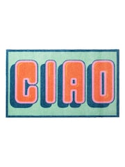 Artsy Mats Green Ciao Indoor Washable Doormat - Image 3 of 4