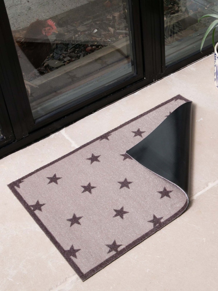 Felpudo de interior lavable con diseño de estrellas de Artsy Mats - Imagen 2 de 4