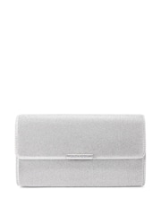 Silber - Carvela Chrome Große Gala Clutch 2 Tasche - Bild 1 von 5