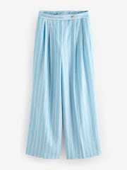 Blue/Pink Bright Stripe Wide Leg Trousers - Image 6 of 8