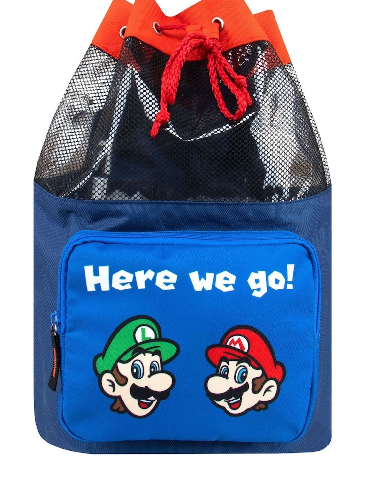 Character Blue Super Mario Swim Bag - Image 1 of 5