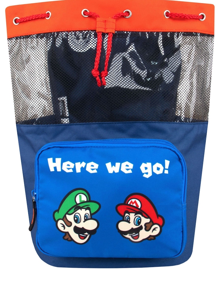 Character Blue Super Mario Swim Bag - Image 2 of 5