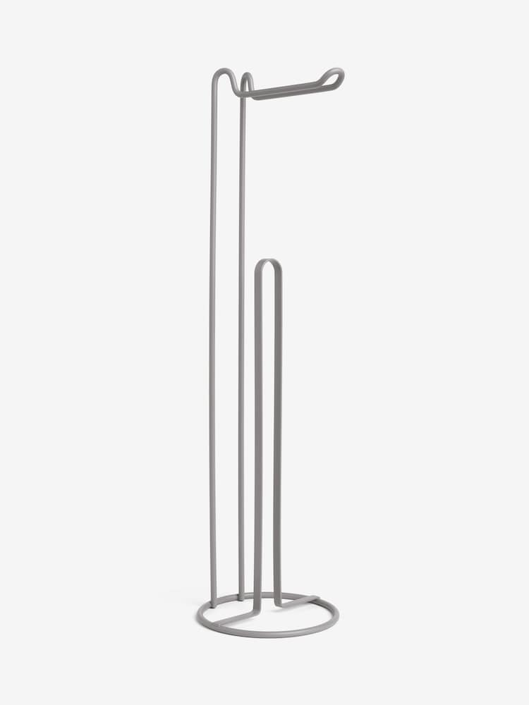 Light Grey Wire Toilet Roll Holder - Image 1 of 1