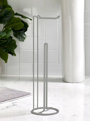 Light Grey Wire Toilet Roll Holder - Image 2 of 2