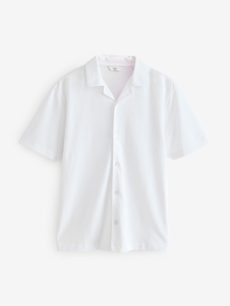 Marine/Gey/Blanc - Lot 3 chemises manches courtes en piqué - Image 10 of 12