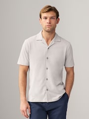 Navy/Gey/White Short Sleeve Pique Shirts 3 Pack - Image 3 of 12