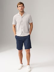 Navy/Gey/White Short Sleeve Pique Shirts 3 Pack - Image 5 of 12
