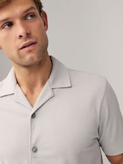 Navy/Gey/White Short Sleeve Pique Shirts 3 Pack - Image 6 of 12