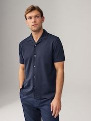Navy/Gey/White Short Sleeve Pique Shirts 3 Pack - Image 7 of 12