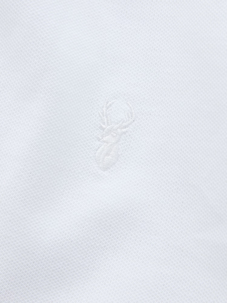 White/Blue Short Sleeve Pique Polo Shirts 3 Pack - Image 14 of 14 White/Blue Short Sleeve Pique Polo Shirts 3 Pack - Image 14 of 14
