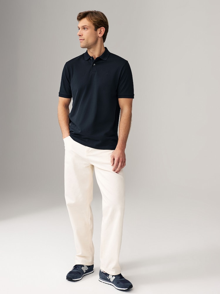 Blanc/Bleu - Lot de polos en piqué 3 manches courtes - Image 3 of 14