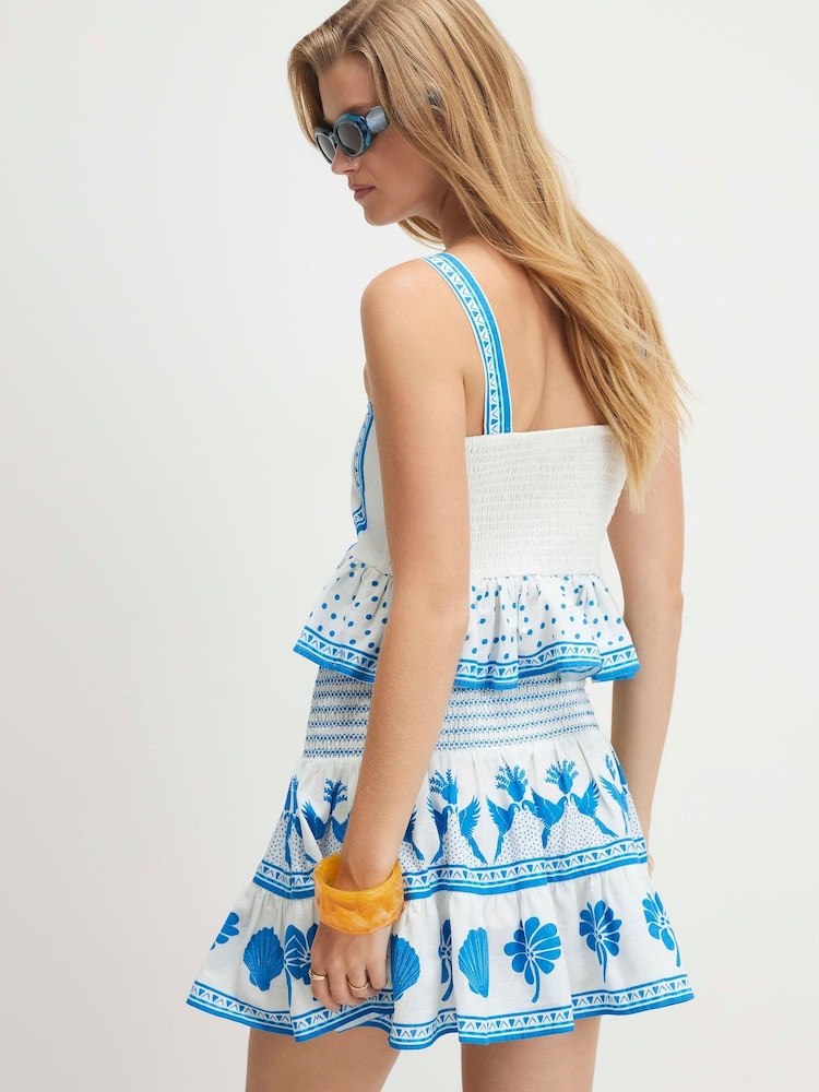 River Island White Placement Print Cami Top - Image 4 of 4