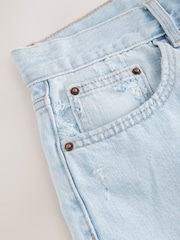 Bleach 100% Cotton Slouch Relax Denim Shorts - Image 7 of 8