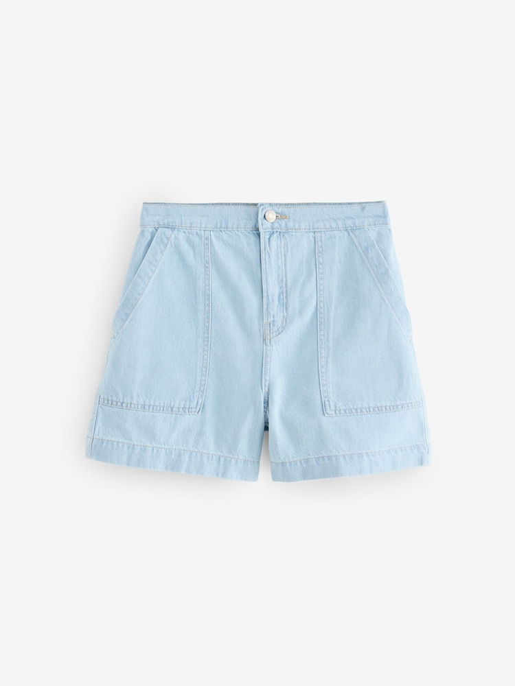 eau de javel - Short utilitaire léger en coton 100% Denim - Image 5 of 7