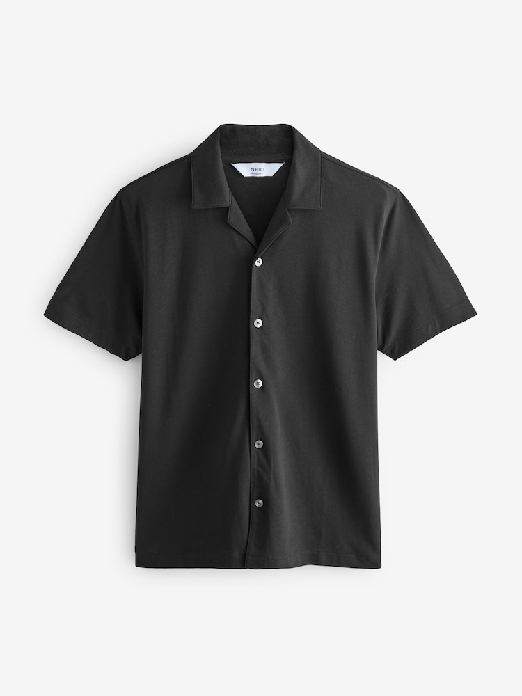 Black / Neutral / White Short Sleeve Pique Shirts 3 Pack - Image 4 of 12