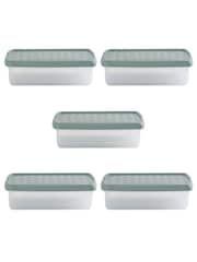 Wham Green Milieu 7L Rectangular Plastic Clip Box and Lid Box and Lid - Image 5 of 5