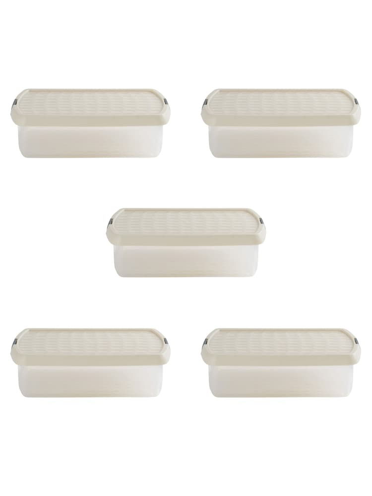 Wham Slate Grey 8.5L Rectangular Plastic Clip Box and Lid - Image 5 of 5