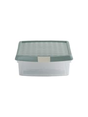 Wham Green Milieu 8.5L Rectangular Plastic Clip Box and Lid - Image 2 of 5