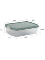 Wham Green Milieu 8.5L Rectangular Plastic Clip Box and Lid - Image 4 of 5