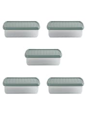 Wham Green Milieu 8.5L Rectangular Plastic Clip Box and Lid - Image 5 of 5