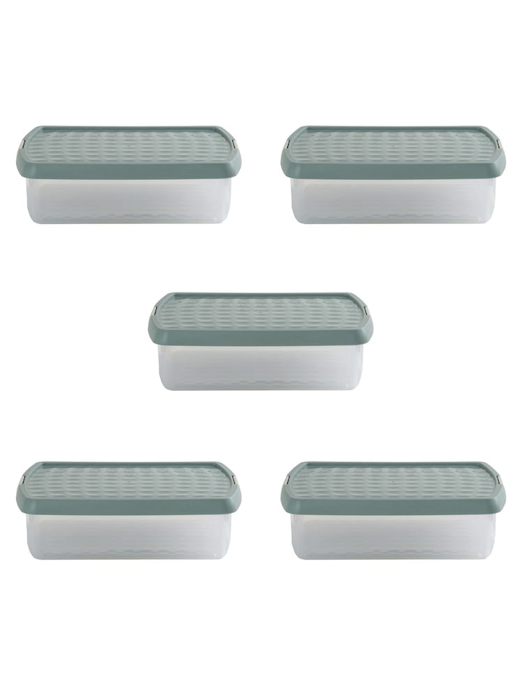 Wham Green Milieu 8.5L Rectangular Plastic Clip Box and Lid - Image 5 of 5