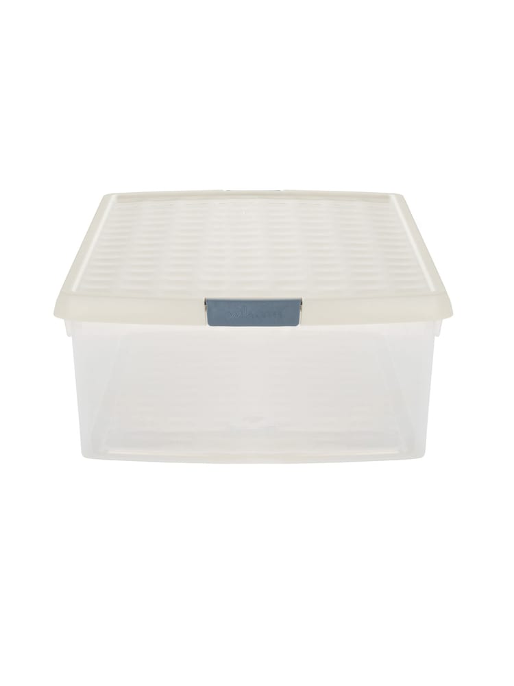 Wham 5 Pack Slate Grey 30L Rectangular Plastic Clip Box and Lid - Image 2 of 5