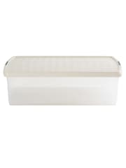 Wham 5 Pack Slate Grey 30L Rectangular Plastic Clip Box and Lid - Image 3 of 5