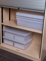 Wham 5 Pack Clear 30L Rectangular Plastic Clip Box and Lid - Image 1 of 5