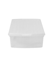Wham 5 Pack Clear 30L Rectangular Plastic Clip Box and Lid - Image 3 of 5