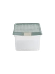 Wham 5 Pack Green Milieu 10.5L Rectangular Plastic Clip Box and Lid - Image 2 of 5