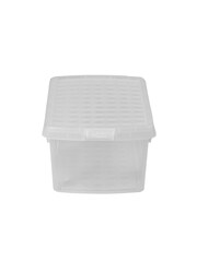 Wham 5 Pack Clear 10.5L Rectangular Plastic Clip Box and Lid - Image 2 of 5