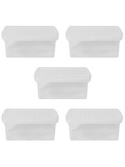 Wham 5 Pack Clear 10.5L Rectangular Plastic Clip Box and Lid - Image 4 of 5