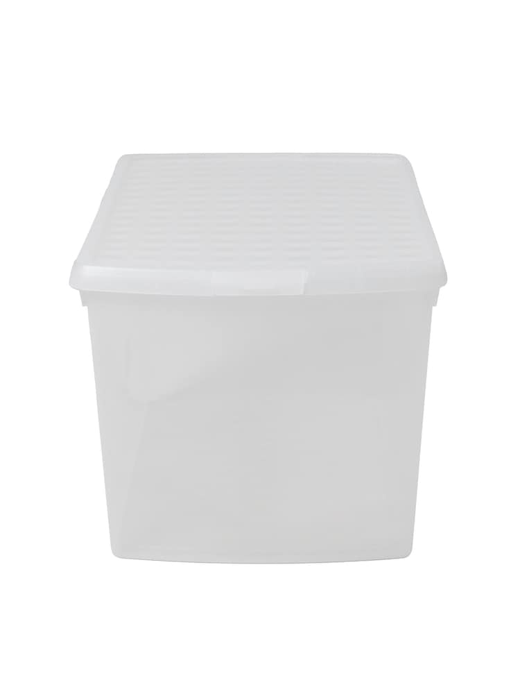 Wham 5 Pack Clear 62L Rectangular Plastic Clip Box and Lid - Image 2 of 5