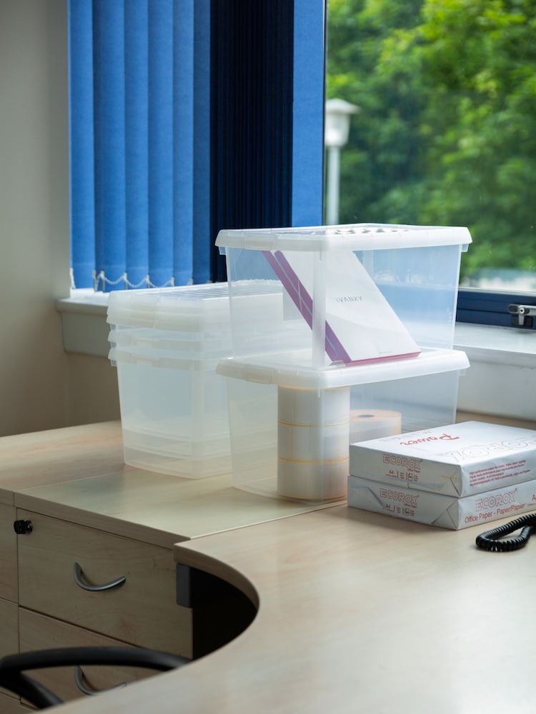 Wham Clear 14L Rectangular Plastic Clip Box and Lid - Image 1 of 5