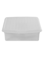 Wham 5 Pack Clear 13.2L Square Plastic Clip Box and Lid Box and Lid - Image 2 of 5